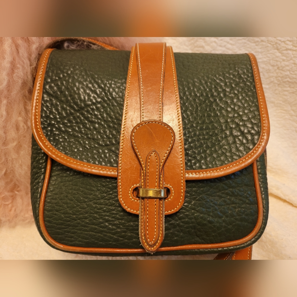 Dooney & Bourke Green Pebble Leather Classic Shoulder Bag